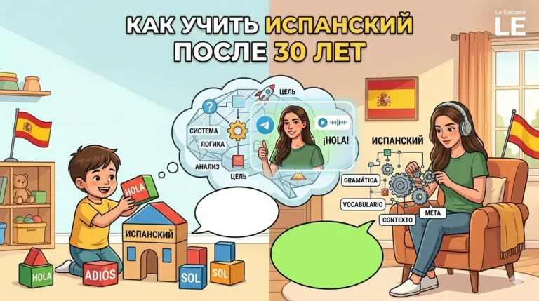 Как учить испанский после 30 лет